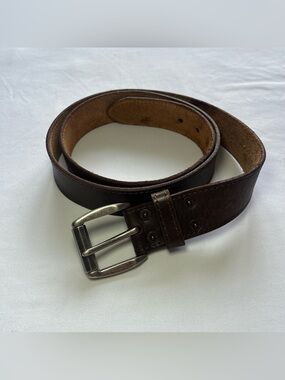 Vintage Levi’s Genuine Leather Roller Buckle Belt Brown XL 42–44